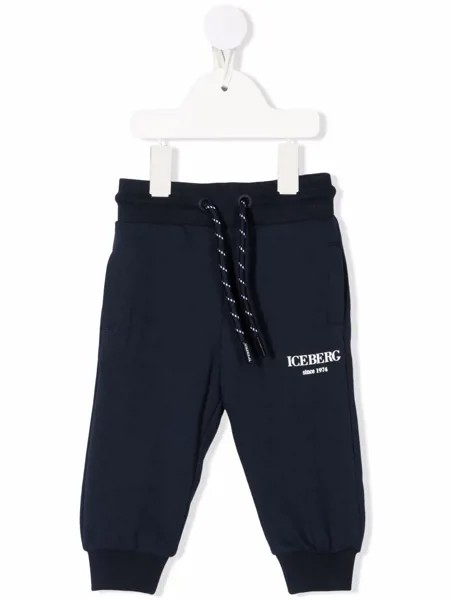 Iceberg Kids спортивные брюки с вышитым логотипом