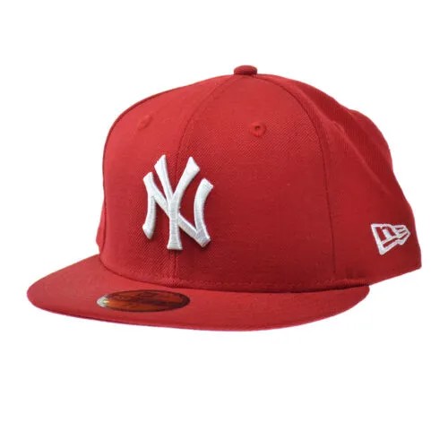 Кепка New Era New York Yankees MLB Basic 59FIFTY красно-белая
