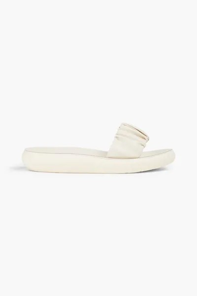 Шлепанцы Taygete из искусственной кожи со сборками Ancient Greek Sandals, цвет Off-white