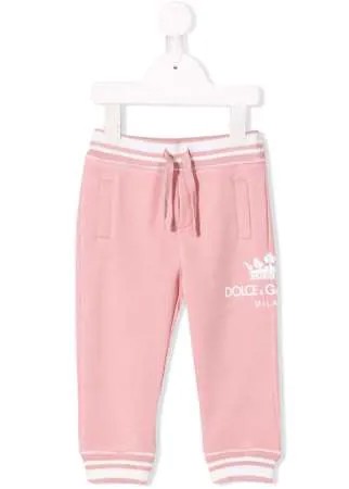 Dolce & Gabbana Kids спортивные брюки с логотипом