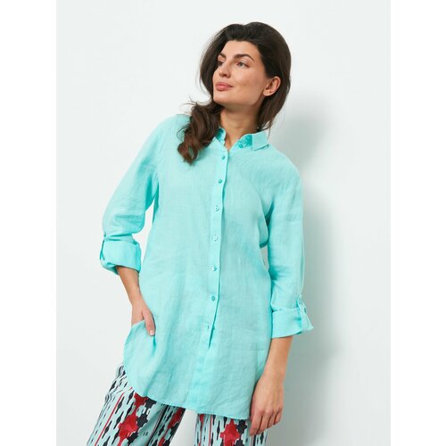 Рубашка Gerry Weber, размер 40, бирюзовый
