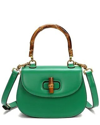 Женская сумка-портфель из гладкой кожи Tiffany - Fred Paris, зеленая