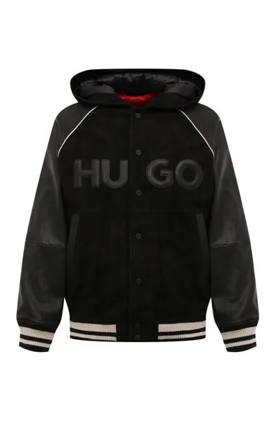 Кожаный бомбер HUGO