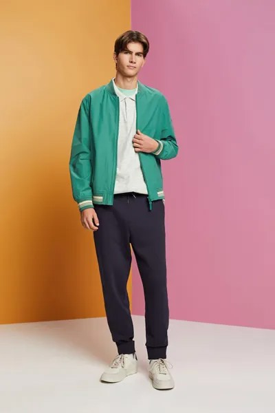 Футболка с воротником Esprit, зеленый