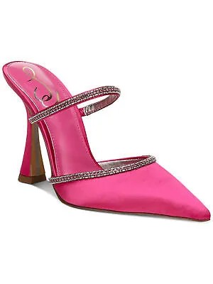 SAM EDELMAN Женские туфли-лодочки без шнуровки на скульптурном каблуке с розовой отделкой фуксии Anita, размер 8,5 м
