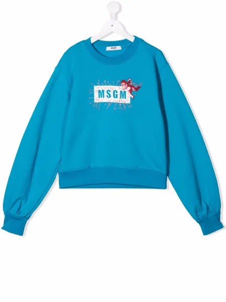 MSGM Kids толстовка с логотипом