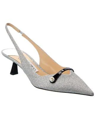 Jimmy Choo Amita 45 Женские блестящие и лакированные туфли-лодочки с пяткой на пятке