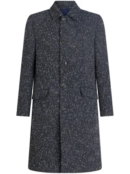 Пальто с контрастной отделкой ETRO, серый