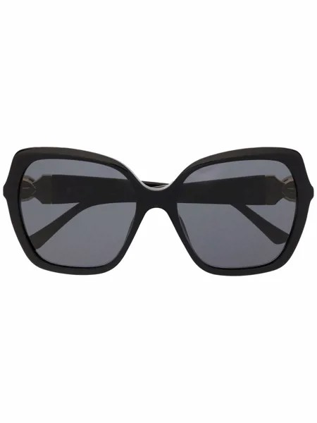 Jimmy Choo Eyewear солнцезащитные очки в массивной оправе 'кошачий глаз'