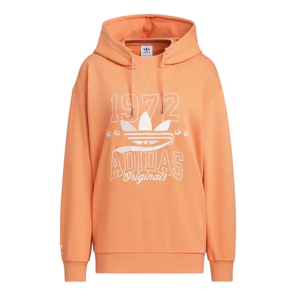 Толстовка (WMNS) adidas originals Logo Sportswear Hoodie 'light khaki brown', хаки