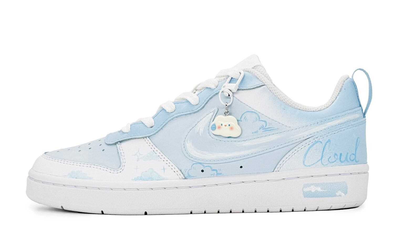 Кроссовки Nike Court Borough Skateboarding Shoes Women's Low-top Blue, голубой