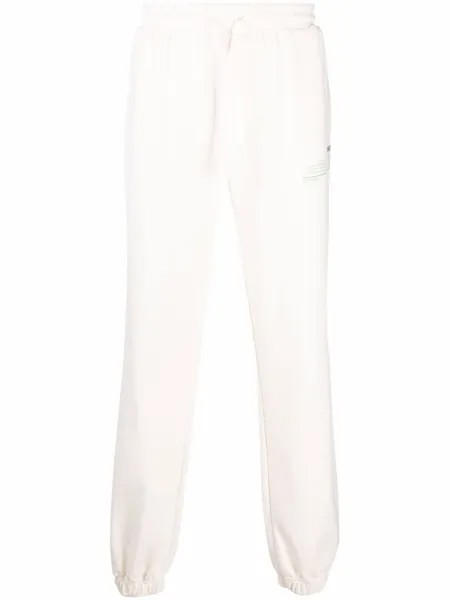 MSGM спортивные брюки с логотипом, белый