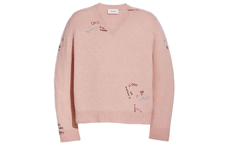 Свитер женский розовый Coach