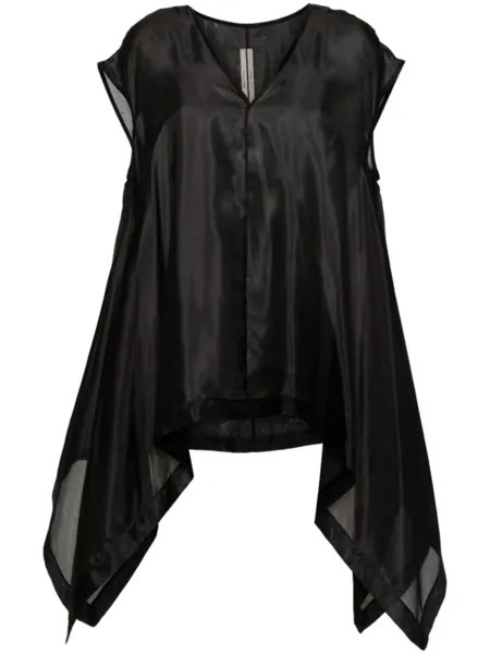 Rick Owens блузка Faun с V-образным вырезом, черный