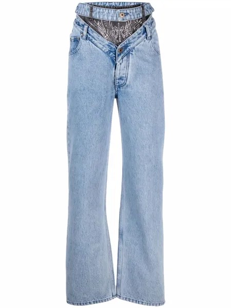 Y/Project джинсы Cyrstal с завышенной талией