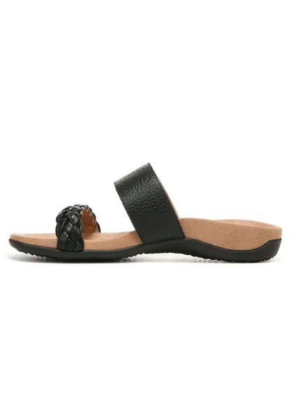 Туфли на плоской подошве SLIDES JEANNE VIONIC, цвет black/tumbled leather