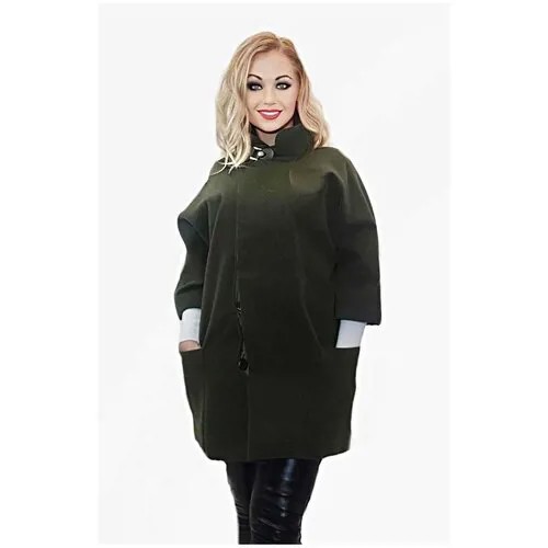 Кашемировые пальто BGT Пальто женское кашемировое драповое. Разм.48, зеленый