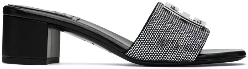 Черные босоножки на каблуке 4G Givenchy