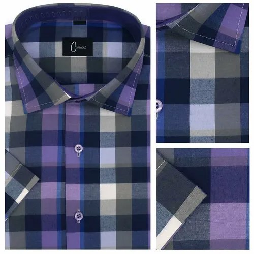 Рубашка Carduchi, размер 40, фиолетовый