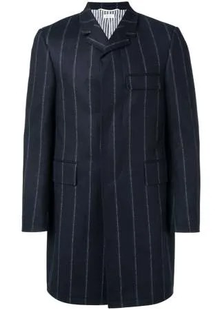Thom Browne пальто 'Chesterfield' в полоску