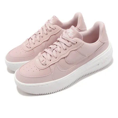 Nike Wmns AF1 PLT.AF.ORM Розовые белые оксфорды женские повседневные туфли на платформе DJ9946-602