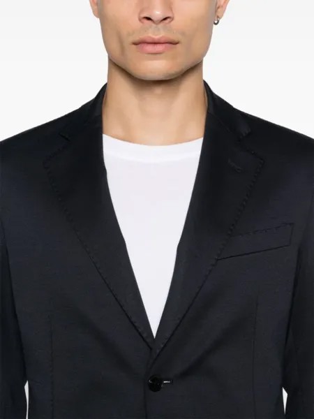 Emporio Armani однобортный костюм, синий