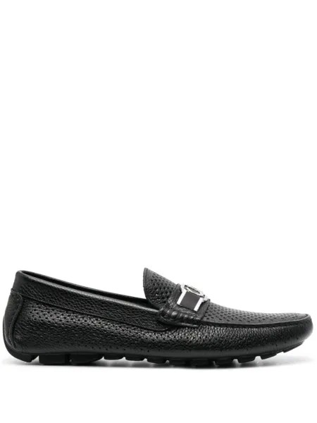 Casadei лоферы с пряжкой, черный