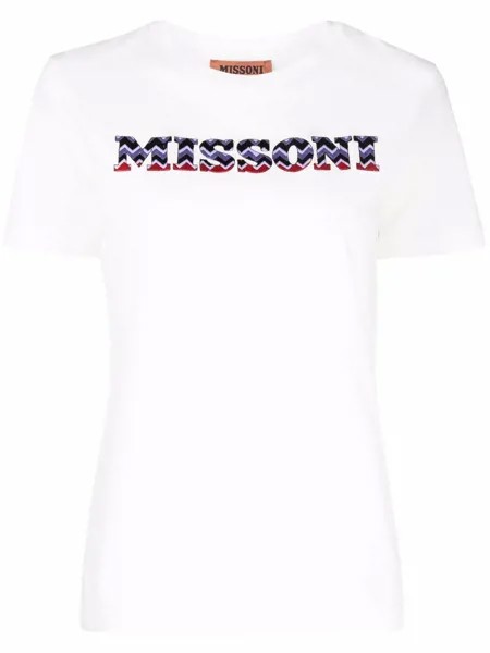 Missoni logo-embroidered cotton T-shirt