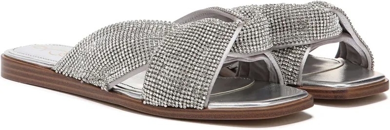 Сандалии на плоской подошве Issie Sam Edelman, цвет Silver