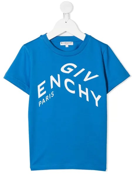 Givenchy Kids футболка со светоотражающим логотипом