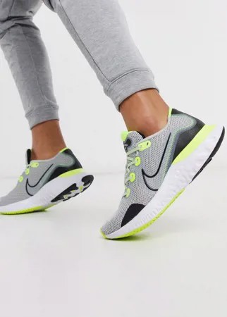 Серые кроссовки Nike Running Renew Run-Серый