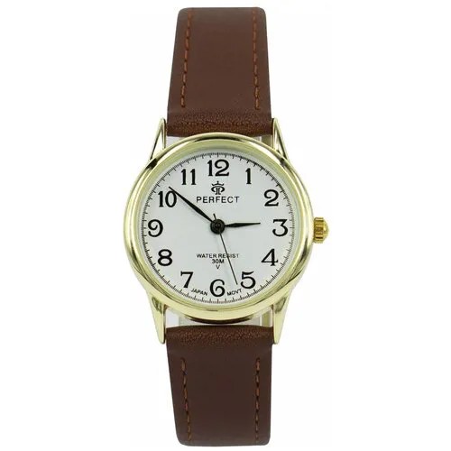 Perfect часы наручные, кварцевые, на батарейке, женские, металлический корпус, кожаный ремень, металлический браслет, с японским механизмом LX017-049-3