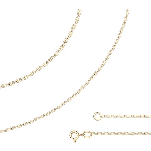 Цепь Diamant online Якорь, красное золото, 585 проба, длина 45 см, средний вес 1.22 г, , золотистый