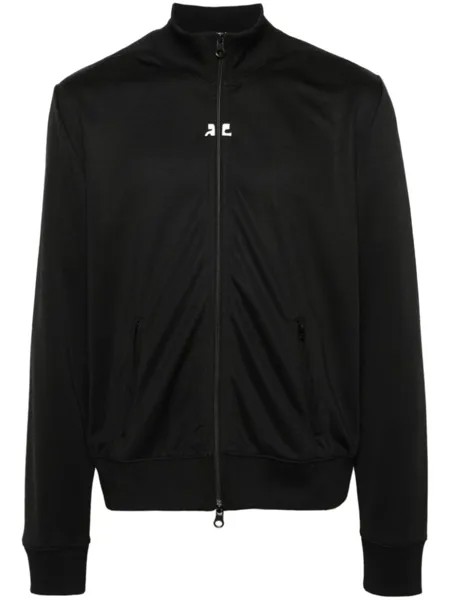 Courrèges спортивная куртка на молнии, черный