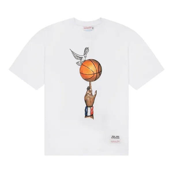 Футболка 3.PARADIS x NBA Heavyweight Graphic Ball Tee, белый