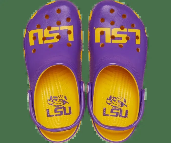 Классические сабо LSU Crocs мужские, цвет Sunflower