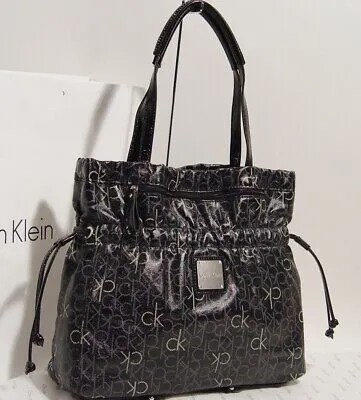 НОВИНКА Черная серая женская большая сумка-шоппер с принтом логотипа Calvin Klein Сумочка-кошелек