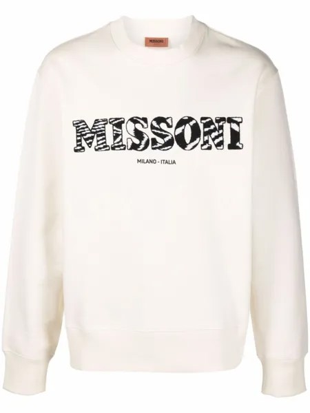 Толстовка с вышитым логотипом Missoni, бежевый