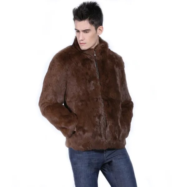 Европейская и американская новая стильная мужская куртка из искусственного меха норковая теплая меховая куртка пальто из искусственного м...