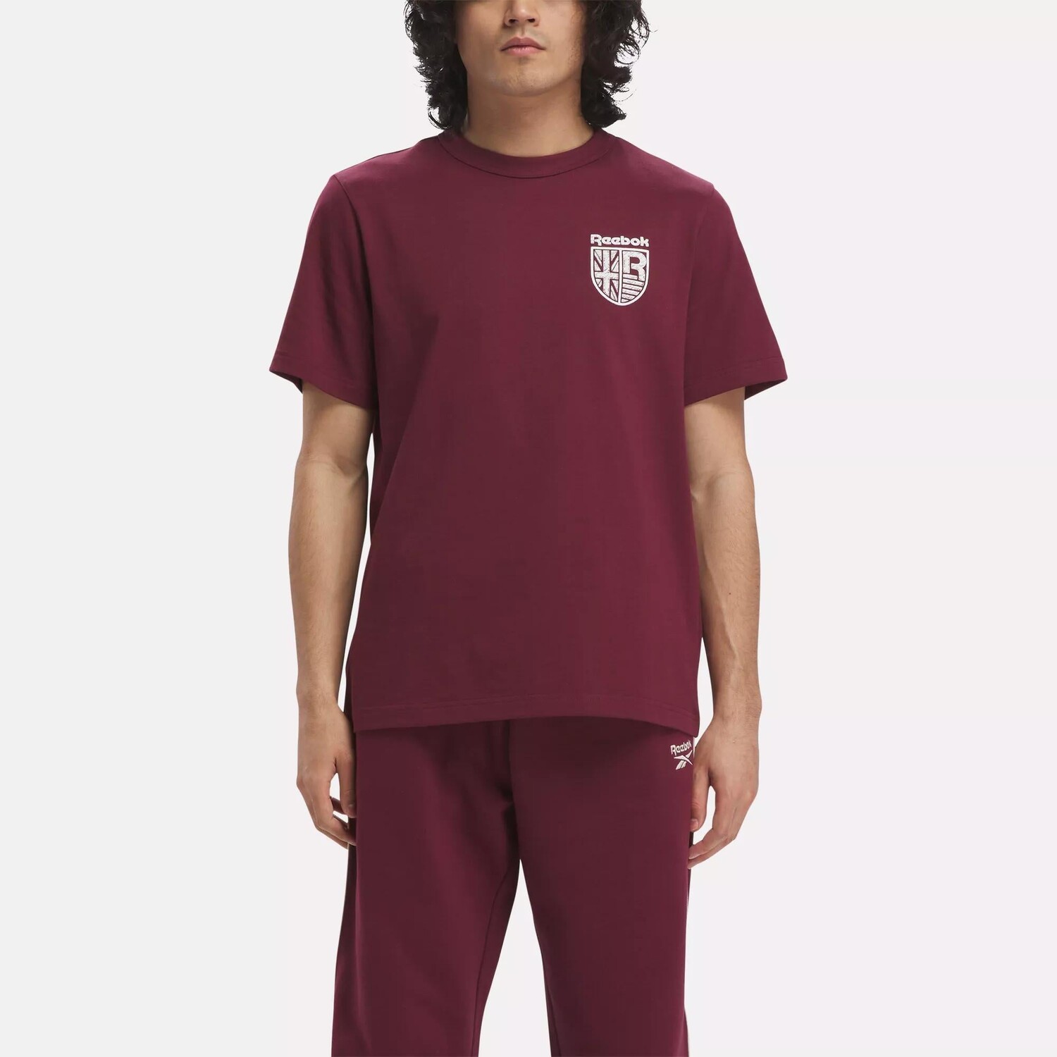 Классическая футболка с гербом Graphic Series Reebok, цвет Classic Maroon