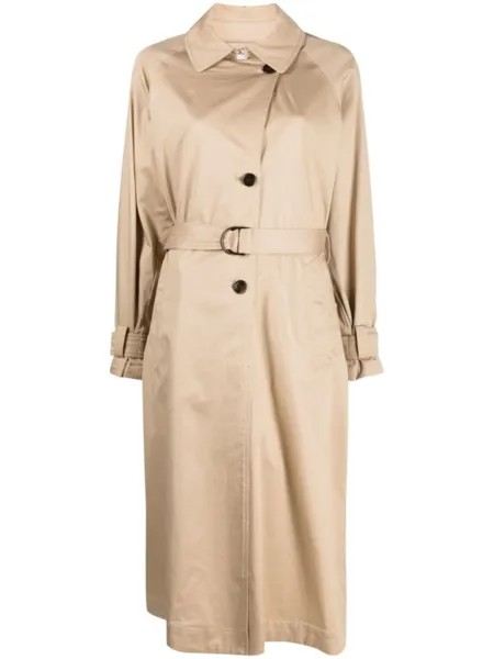 Woolrich тренч с поясом, нейтральный цвет