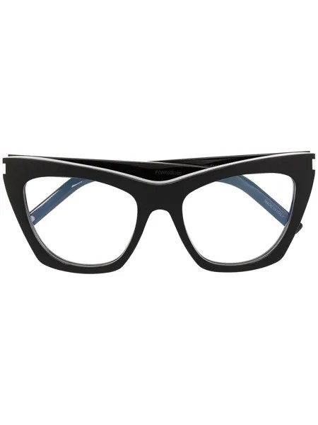 Saint Laurent Eyewear очки в оправе 'кошачий глаз'