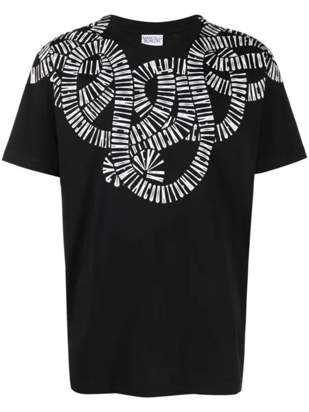 Marcelo Burlon County of Milan футболка с графичным принтом, черный