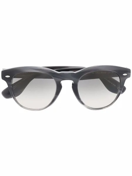 Brunello Cucinelli солнцезащитные очки в круглой оправе