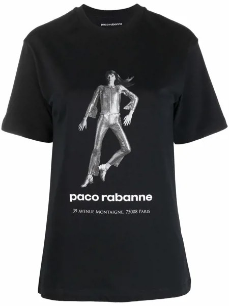 Paco Rabanne футболка с логотипом