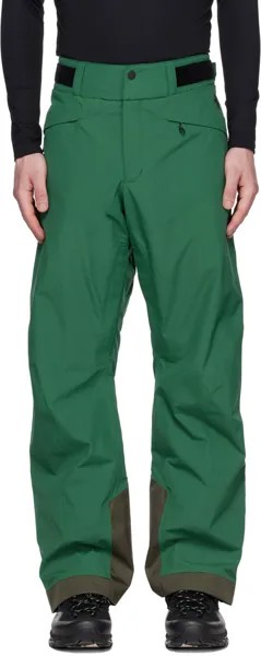 Зеленые брюки со вставками Goldwin