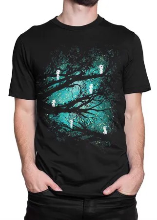 Футболка мужская Dream Shirts Принцесса Мононоке Духи черная L