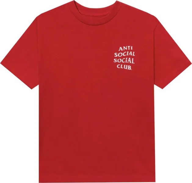 Футболка Anti Social Social Club x Case Study Flag Tee 'Red', красный