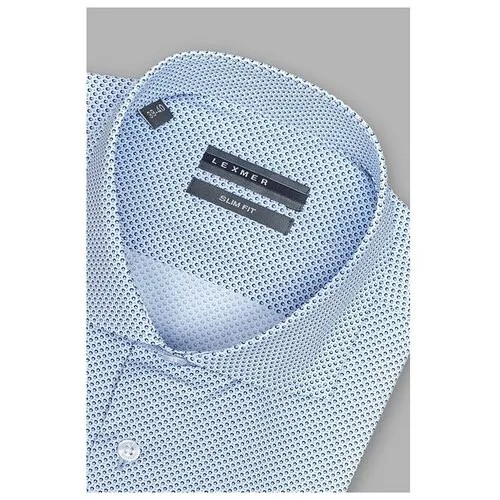 Рубашка LEXMER, размер 45, голубой
