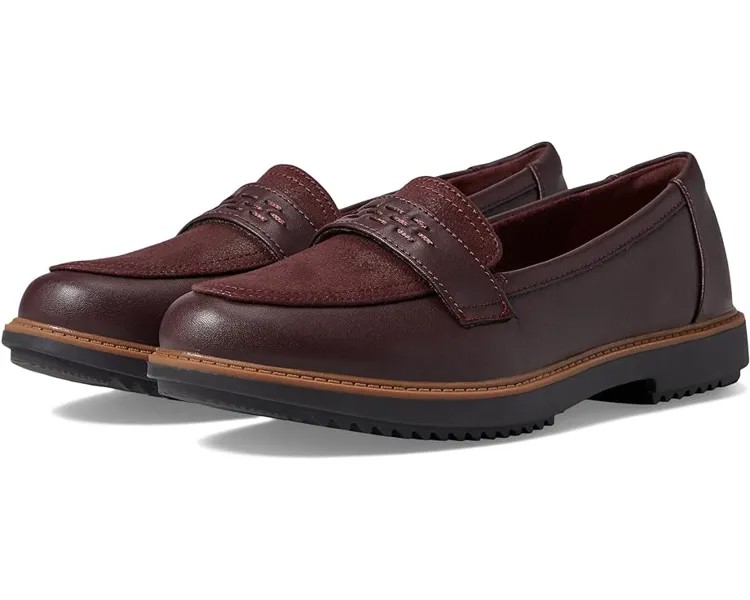 Лоферы Clarks Raisie Jump, цвет Burgundy Leather